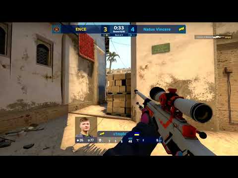 s1mple insane 4k with AWP vs ENCE