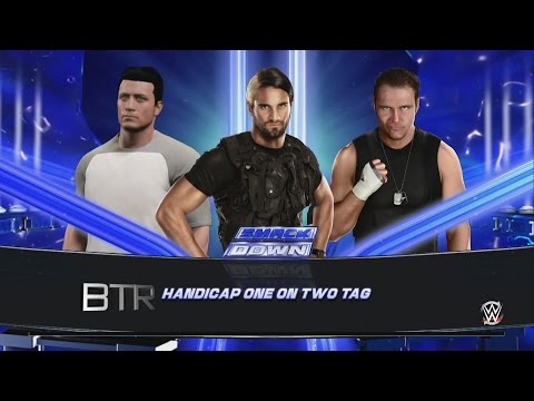 WWE 2K15 My Career Mode Part 48 DT vs Seth Rollins & Dean Ambrose Smackdown