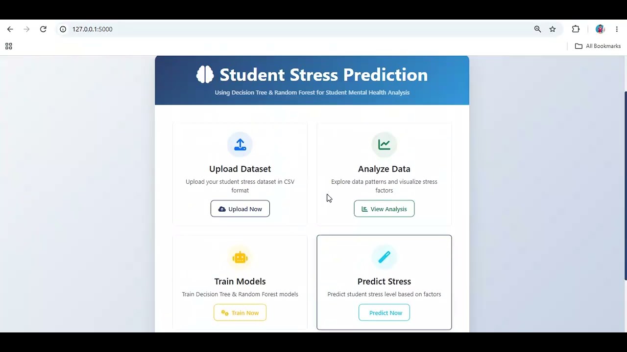 Student Stress Prediction Using Machine Learning