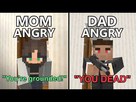 Insane Minecraft Battle: Dad vs. Mom - Who Will Prevail?