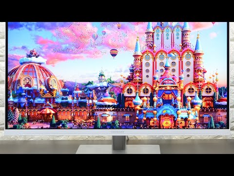 화질 참 끝내준다, 크로스오버 27ULD950 UHD4K PD65 프로아트 화이트 멀티스탠드