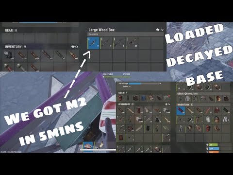 Rust - this decayed base handed us the best snowball EVER