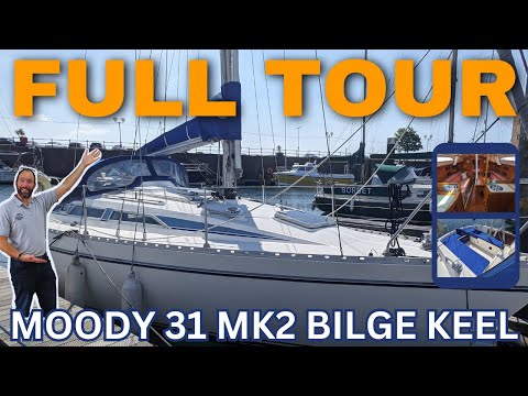 £26,000 Yacht Tour - Moody 31 Mk2 Bilge Keel Family Cruising Yacht