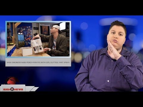 NASA engineer nabs porch pirates with GPS, glitter, fart spray (ASL - 12.20.18)