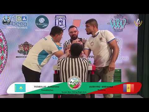 Yesbolat Karzhau vs Dumitru Breahna | Up to 100 kg | XLVI WORLD ARMWRESTLING CHAMPIONSHIP | 2025