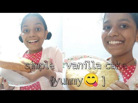 simple  vanilla  cake    recipe  so  yummy  keerthana