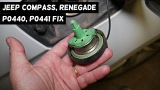 JEEP COMPASS RENEGADE CODE P0440 P0441 EVAP PURGE SYSTEM