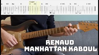 Renaud & Axelle Red - Manhattan Kaboul - Leçon / Cover Guitare (TABS complète dans la description)??