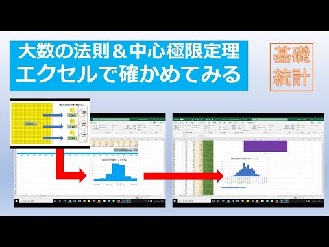 看護学科 大数の法則と中心極限定理をエクセルで確かめてみた！