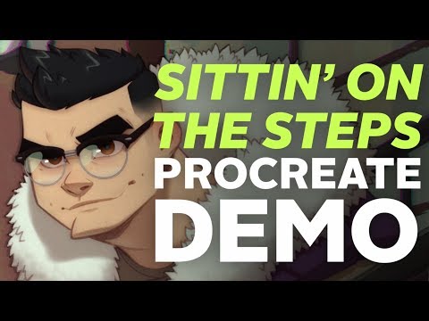 Ep. 193| Sitting On The Steps - Procreate 5 Demo