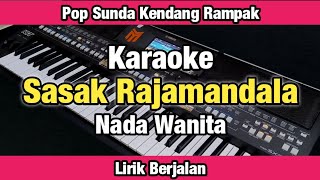 Download lagu Karaoke - Sasak Rajamandala Nada Wanita Lirik Berjalan Versi Pop Sunda Kendang Rampak  mp3