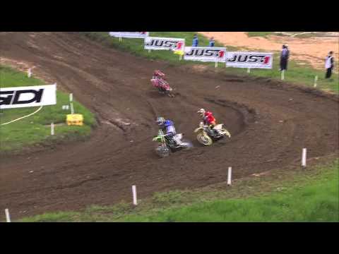 MXGP of Bulgaria 2013 - Desalle overtaking Searle - Motocross