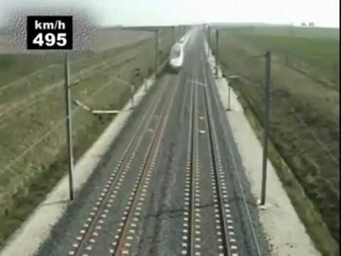 , title : 'Kereta Listrik TGV Tahun 2007 Tercepat Record 574,8 km Per jam'