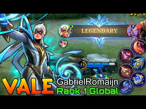 Legendary Vale Deadly One Shot Combo - Top 1 Global Vale by GabrielRomijn - Mobile Legends
