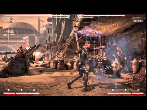 Sonya MKX Demolition mid-combo grenade reload + oki (ROLL ON)