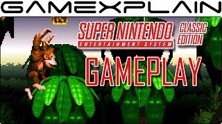 Super NES Classic Edition Gameplay - Super Mario Kart, Donkey Kong Country, Mario World (+Menus!)