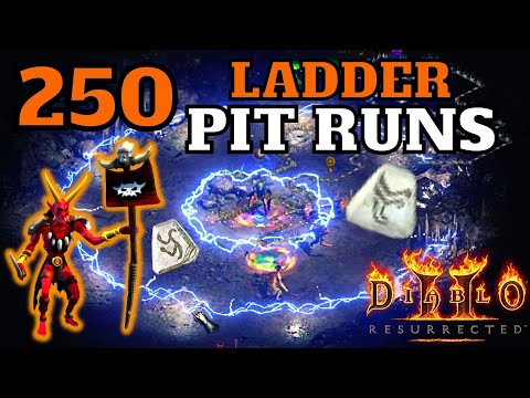 Diablo 2 Resurrected - 250 Ladder Pit Runs Drop Highlights