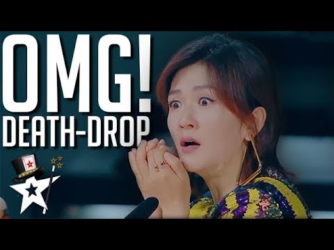 Judges Scream As Escape Artist Attempts DEATH DROP Stunt! | Magicians Got Talent
