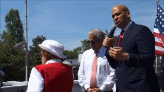 U.S. Senator Cory Booker-Memorial Day in Englewood, NJ 2014