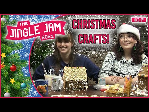 CHRISTMAS CRAFTS! JINGLE JAM 2021 - DAY 5 - w/ Yogs And Friends