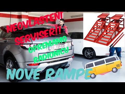 OTVARAM SVOJ SERVIS !!! KUPIO SAM RAMPE ZA SERVISIRANJE AUTA !!! testirao ih na parkingu !!