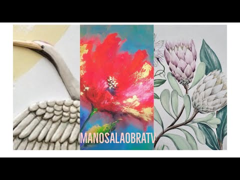 ManosalaObraTv 2020 Programa 66 Amapola Fluorescente - Mural - Garza de Cerámica