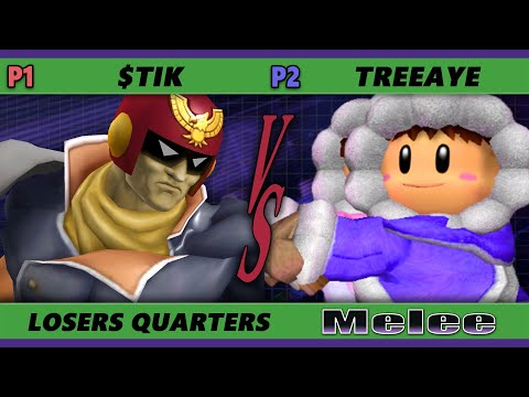 S@X 430 Losers Quarters - $tik (Captain Falcon) Vs. treeaye (Ice Climbers) Smash Melee - SSBM