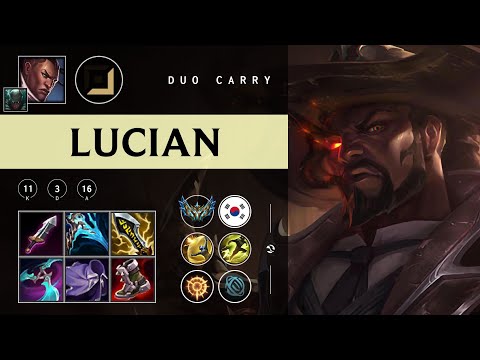 Lucian ADC vs Ezreal - KR Challenger Patch 25.23