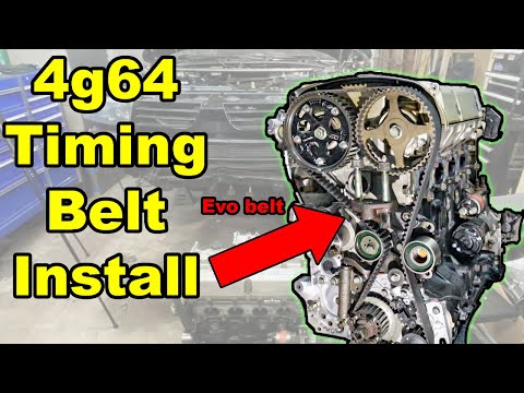 4g64 Timing belt install using the Evo 9 Kevlar belt
