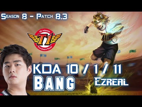 SKT T1 Bang EZREAL vs VARUS ADC - Patch 8.3 KR Ranked