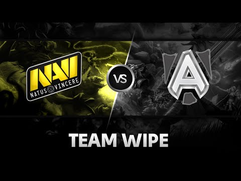Team wipe by Na'Vi vs Alliance @ StarSeries XI