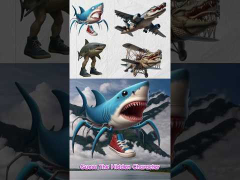 Guess The Hidden Character? Bombardiro Crocodile #bombardirocrocodilo #crocodile #shorts