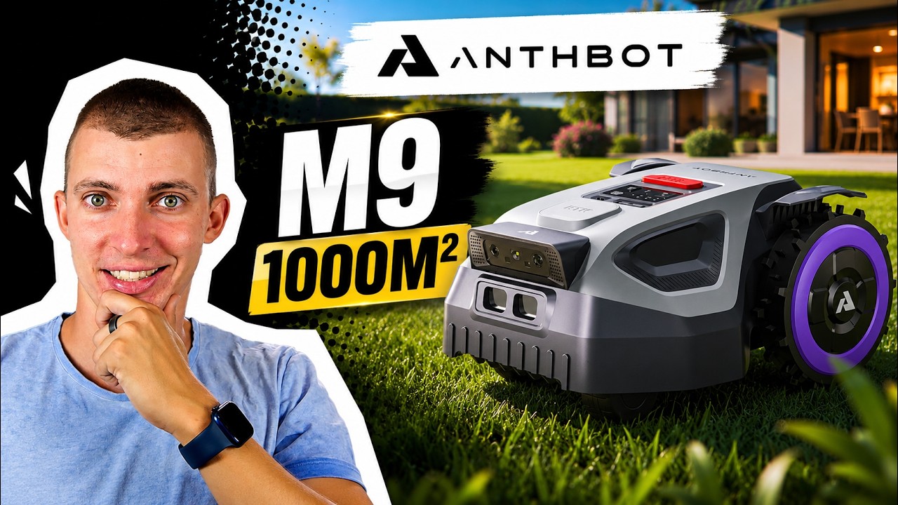 ANTHBOT M9: Full Review of the Wire-Free RTK + AI Robot Mower on Edges and Slopes