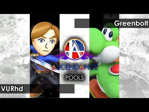 Smash 4: FSF | VURhd (Mii Swordsman) V Greenbolt (Yoshi) - Ascendance 42 Tournament SSB4