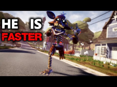 FOXY IS FASTER THAN FREDBEAR IN HELLO NEIGHBOR