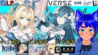 【#原神 2168】7.1前半！ ＆【#スターレイル 1268】4.5後半！ ＆【#ゼンゼロ 847】3.2前半！【ブルーLIVE】
