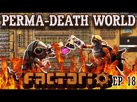 Turning On Purple Science | FACTORIO: PERMA-DEATHWORLD Ep 18