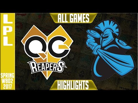 QG Reapers vs Newbee Gaming Highlights All Games - LPL Spring 2017 W8D1 - QG vs NB All Games