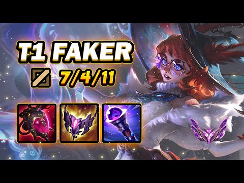 T1 Faker Aurora vs Azir [ MID ] - KR Master Patch 25.06