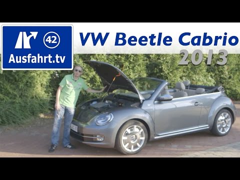 2013 Volkswagen VW Beetle Cabriolet 2.0 TDI 70's -  Fahrbericht der Probefahrt / Test / Review