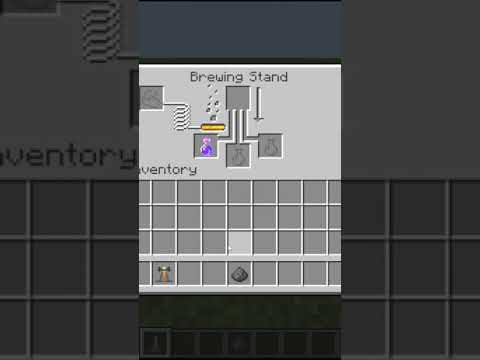 How To Make A Splash Potion Of Weakness To Cure Zombie Villagers In Minecraft! #shorts