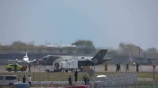 高知空港に緊急着陸のF-35B【エンジン起動‼】4月6日　フルパワー運転を実施？#F35B #岩国航空基地 #高知龍馬空港