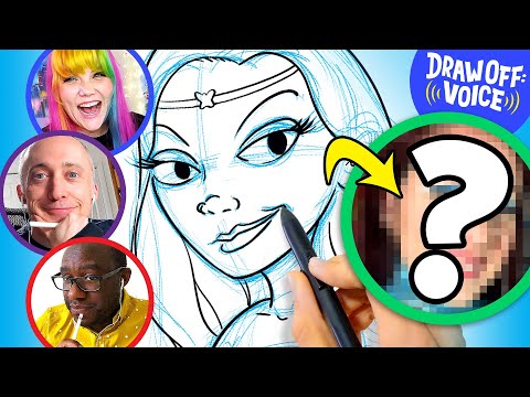 動畫師VS漫畫家根據聲音畫出一個陌生人 (Vanessa) - 畫出的聲音。 (Animator Vs. Cartoonist Draw A Stranger Based On Voice (Vanessa) • Draw-Off Voice)