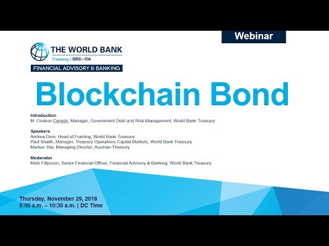 Webinar on Blockchain Bond World Bank Treasury