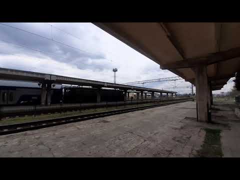 Plecarea trenului R 5443 Bacau - Pascani, cu un calator intarziat,  din Gara Bacau (18.04.2021)