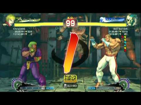 SSF4 AE: Chris3495(Ken) vs BsV BaTiSla(Sagat) - HD 720p
