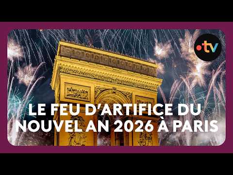 Le feu d'artifice et le mapping du nouvel an 2026 à Paris en intégralité 🔥
