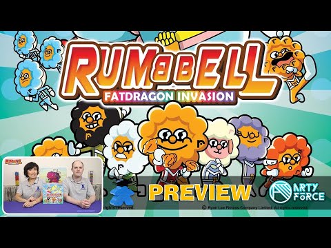 Rumbbell Fatdragon Invasion Board Game - What to Expect, Rules Overview. A Kickstarter Preview