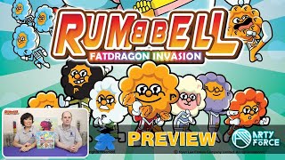 Rumbbell Fatdragon Invasion Board Game - What to Expect, Rules Overview. A Kickstarter Preview