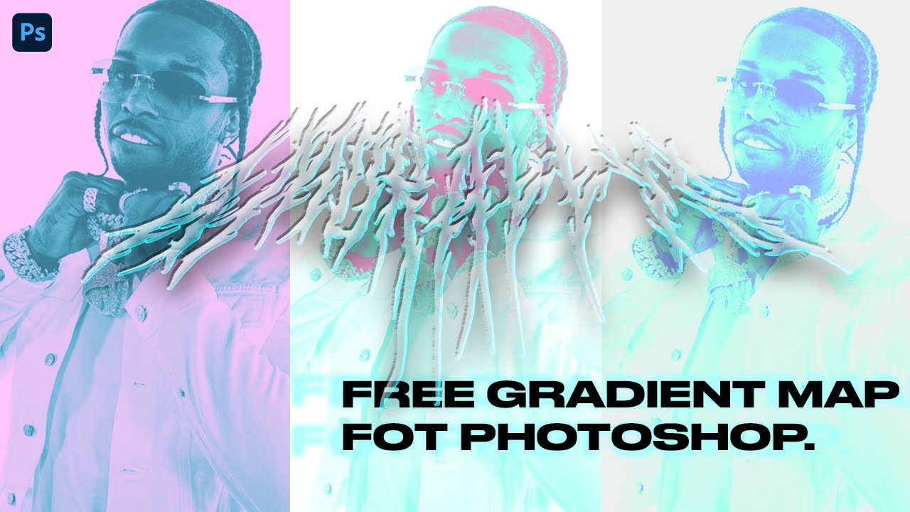Free Gradient Map for Photoshop | 100 Abo Special